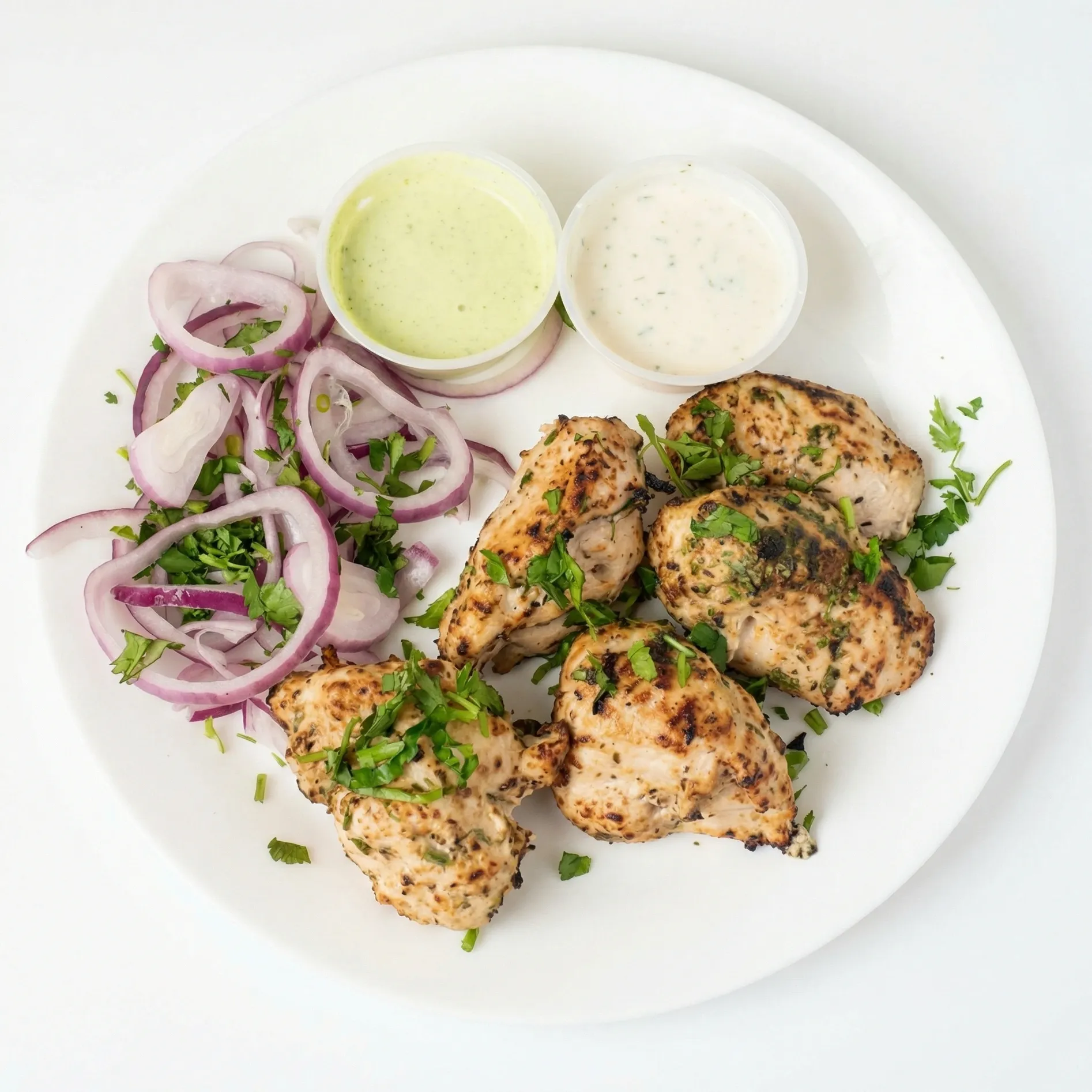 Chicken Malai Tikka - Creamy marinated chicken at Delicious Pizza N Wings